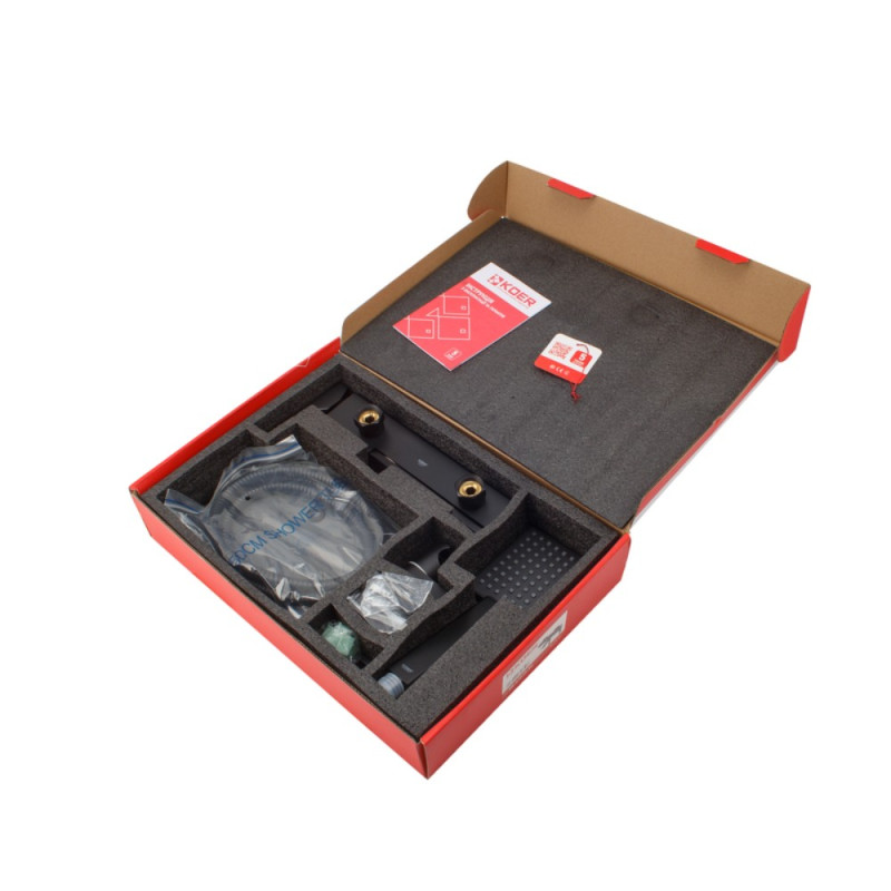 Смеситель для ванны с коротким изливом Koer KB-41010-05 (Цвет черный) (KR3485)