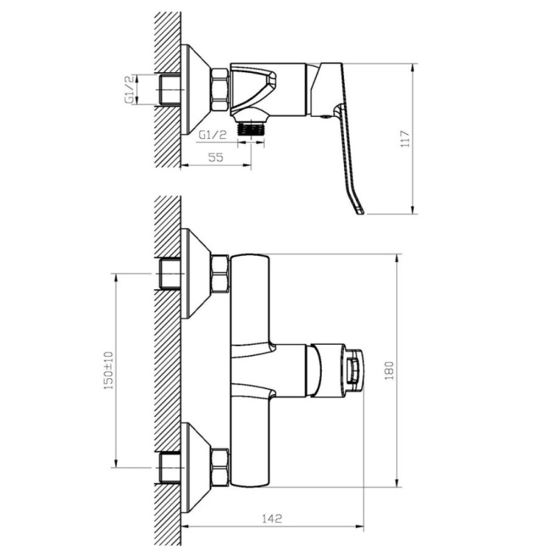 Смеситель для душа Haiba Adel 003 (HB1005)