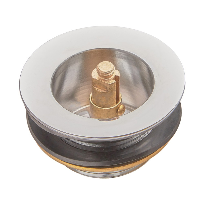 Донний клапан для ванни Koer PW-06-01 1 1/2'' автоматичний СLICK-СLACK (Колір хром) (KR5799)