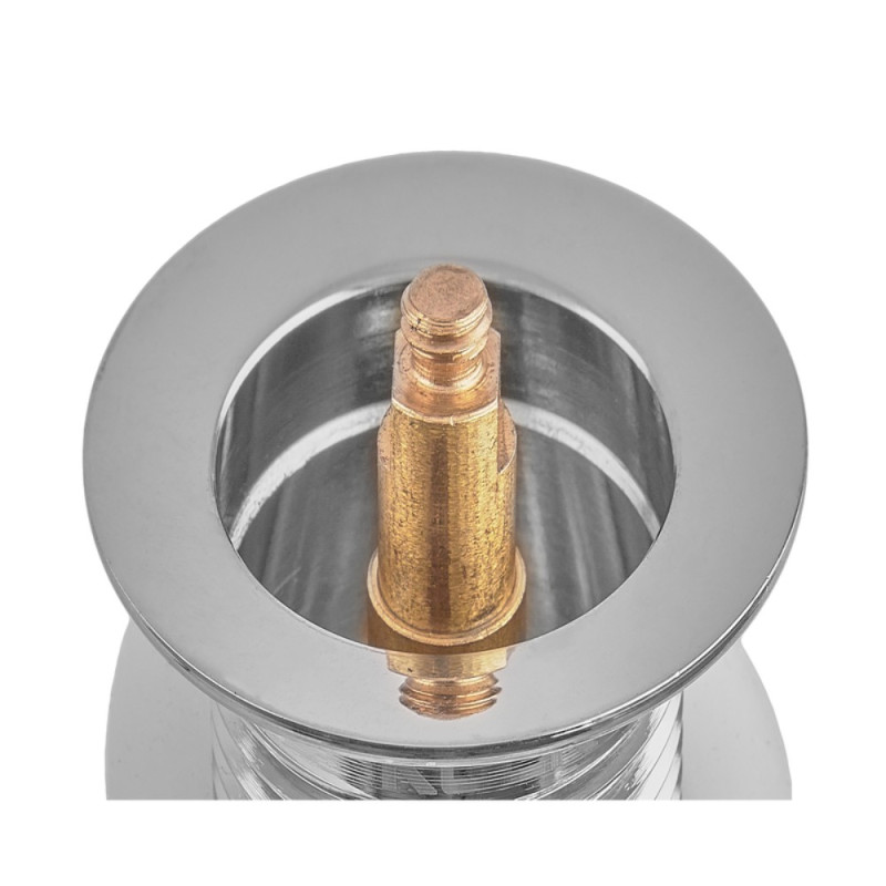 Донный клапан для раковины Koer PW-12-01 1 1/4'' без перелива автоматический СLICK-СLACK (Цвет хром) (KR5798)