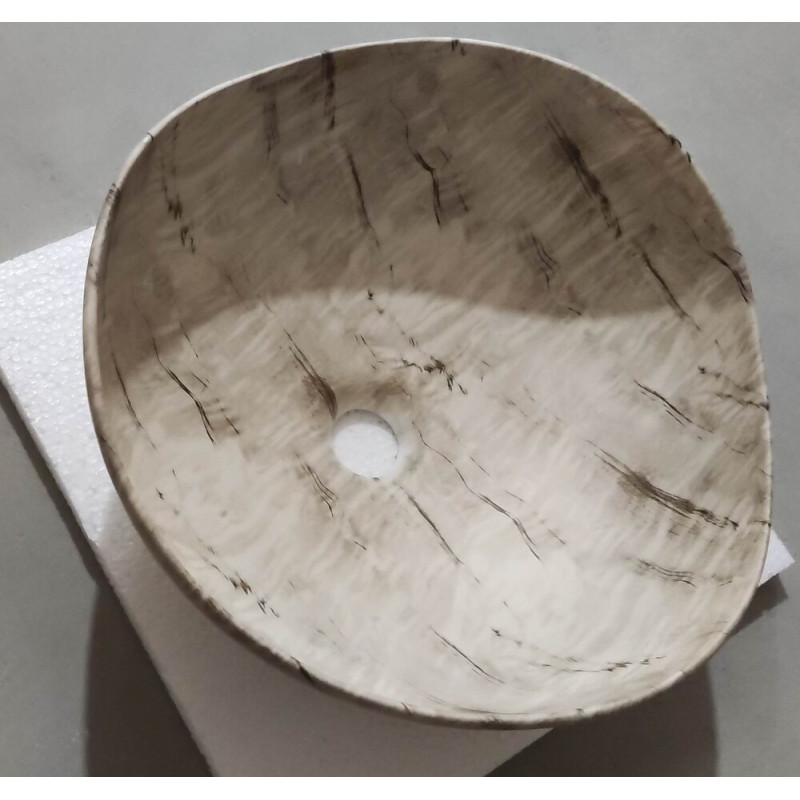 Раковина накладная Mixxus Premium WAVE-0103 MARBLE 380х380х170mm (MP6532)