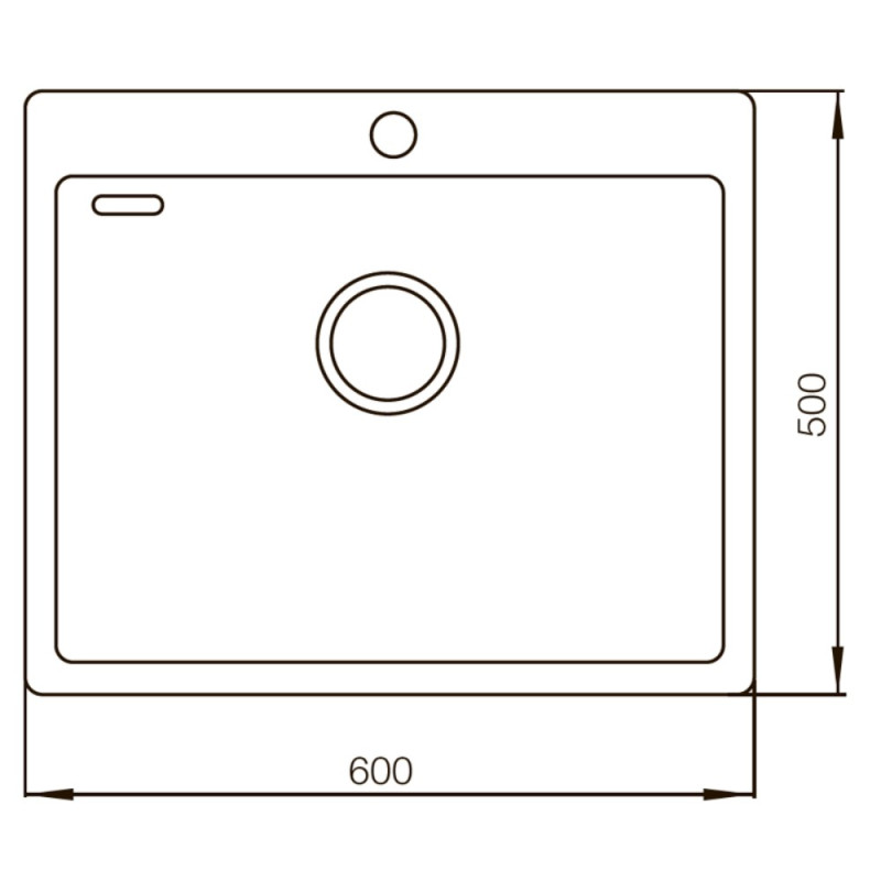 Мойка кухонная Mixxus MX6050-200x1.0 (Satin) (MX0660)