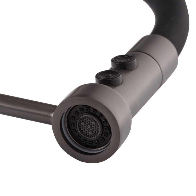 Смеситель для кухни Mixxus Premium Summer 017 GRAPHITE REFL.BLACK (MI6962)