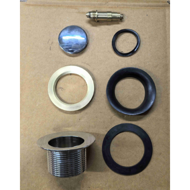 Донний клапан для ванни Koer PW-06-01 1 1/2'' автоматичний СLICK-СLACK (Колір хром) (KR5799)