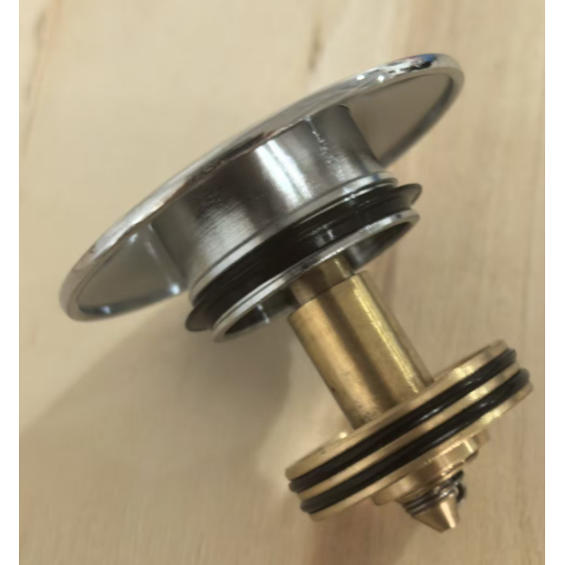 Донный клапан для раковины Koer PW-12-01 1 1/4'' без перелива автоматический СLICK-СLACK (Цвет хром) (KR5798)