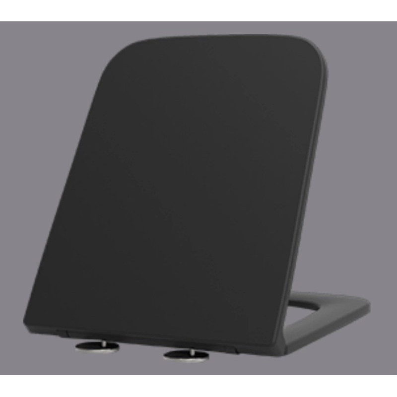 Подвесной унитаз Mixxus Premium Quadro-0302-R Black 530x360x365mm, система смыва RIMLESS (MP6455)