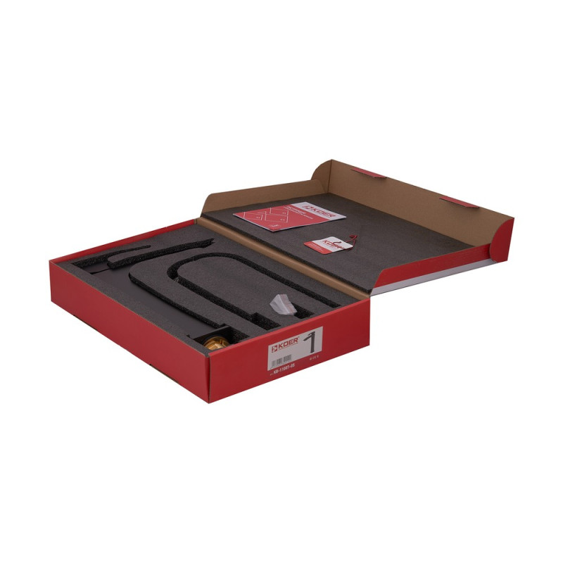 Смеситель для умывальника Koer KB-11007-05 высокий (Цвет черный) (KR3441)