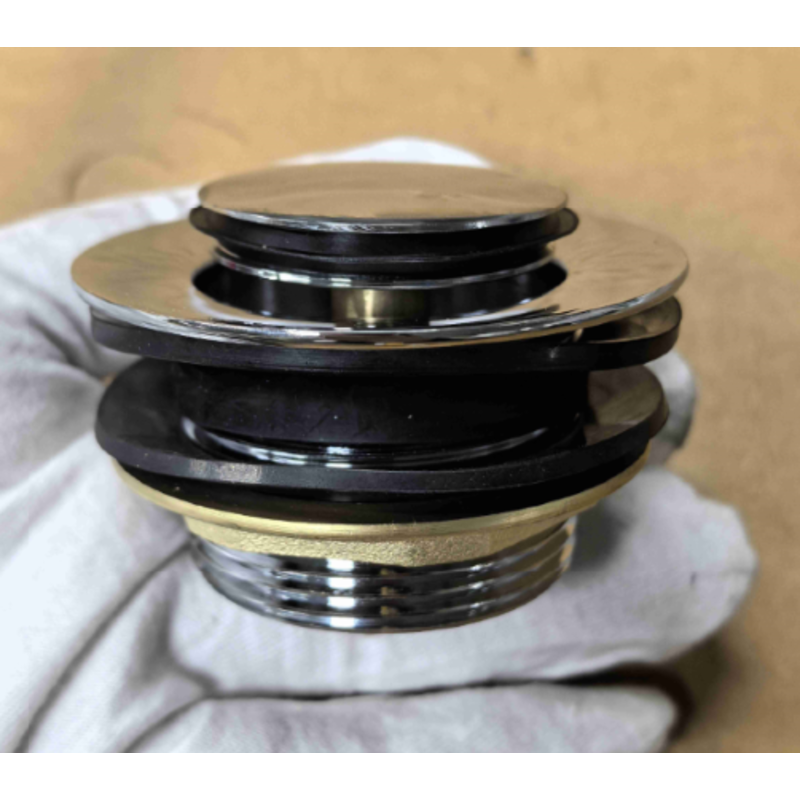 Донний клапан для ванни Koer PW-06-01 1 1/2'' автоматичний СLICK-СLACK (Колір хром) (KR5799)