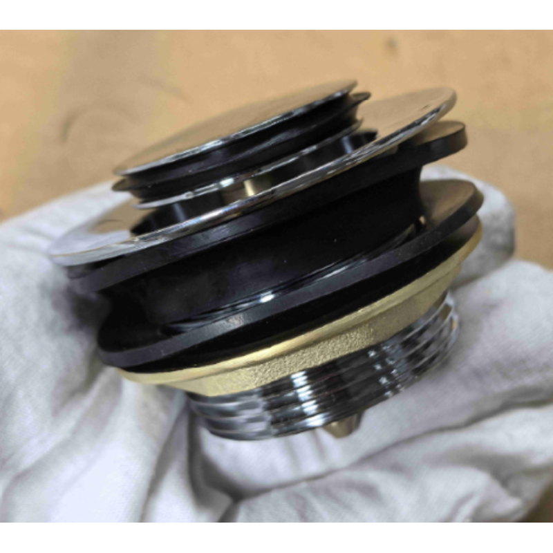 Донний клапан для ванни Koer PW-06-01 1 1/2'' автоматичний СLICK-СLACK (Колір хром) (KR5799)