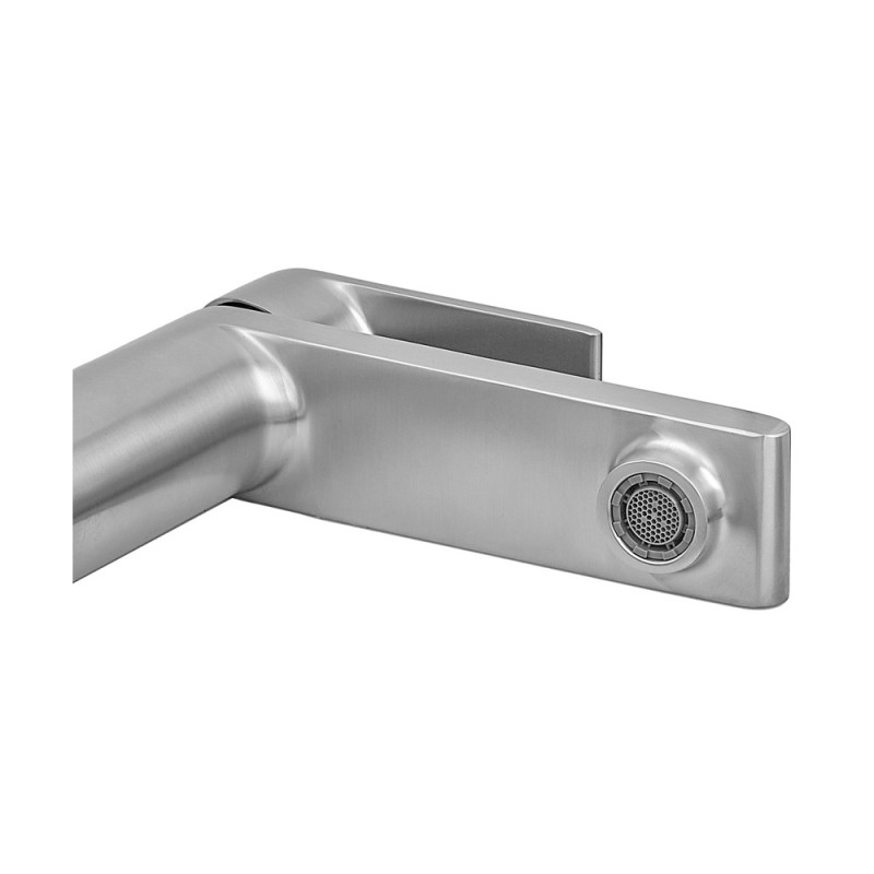Смеситель для умывальника Koer KI-11015-02 высокий (из нерж. стали) (Цвет нерж) (KR4782)