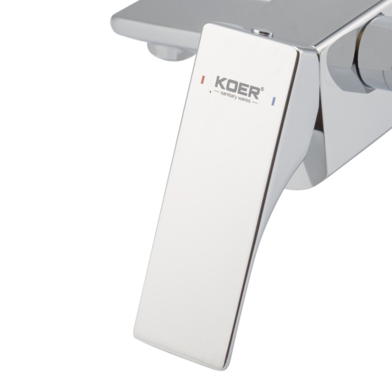 Смеситель для ванны с коротким изливом Koer KB-41010-01 (Цвет хром) (KR3484)