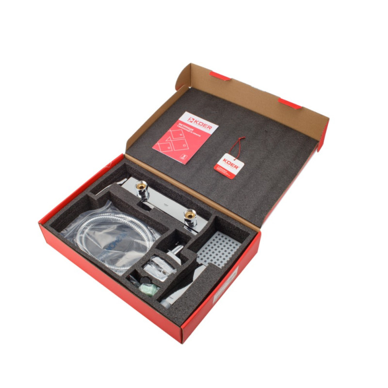 Смеситель для ванны с коротким изливом Koer KB-41010-01 (Цвет хром) (KR3484)