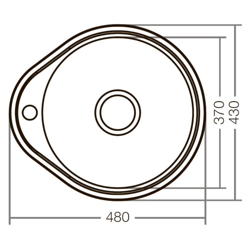 Мойка кухонная Zerix Z4843-08-180D (decor) (ZX1599)