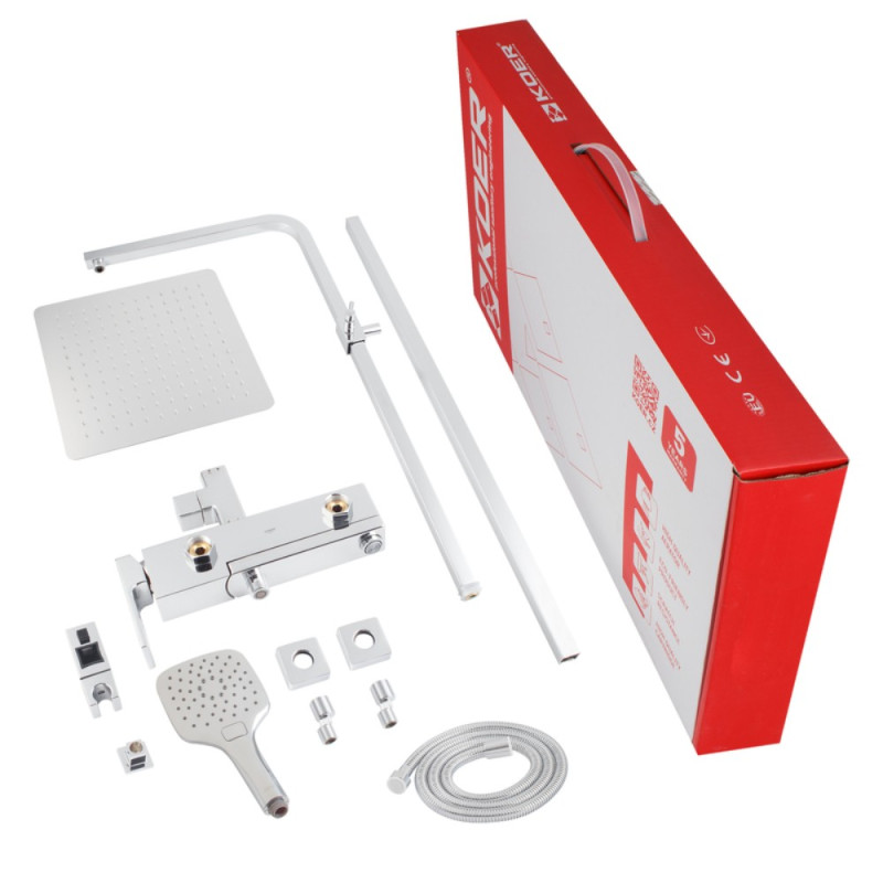 Душевая колонна со смесителем Koer KB-56009-01 (Цвет хром) (KR3506)