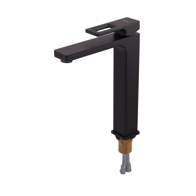 Смеситель для умывальника Koer KB-11009-05 высокий (Цвет черный) (KR3501)