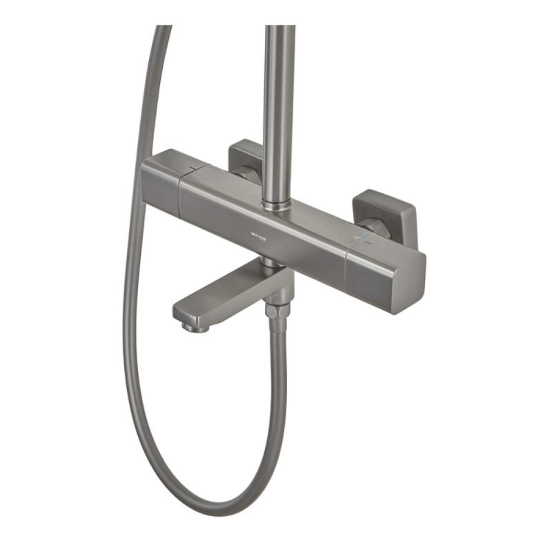 Душевая колонна Mixxus Premium VIRGO 009-J GRAPHITE с термостатическим смесителем, 3 функции (MI6647)