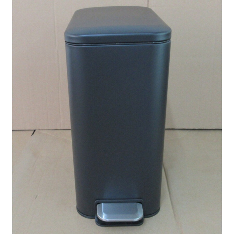Мусорное ведро с плавным закрытием прямоугольное Mixxus Diverse-TC0312 Black 12л цвет черный (MI7091)