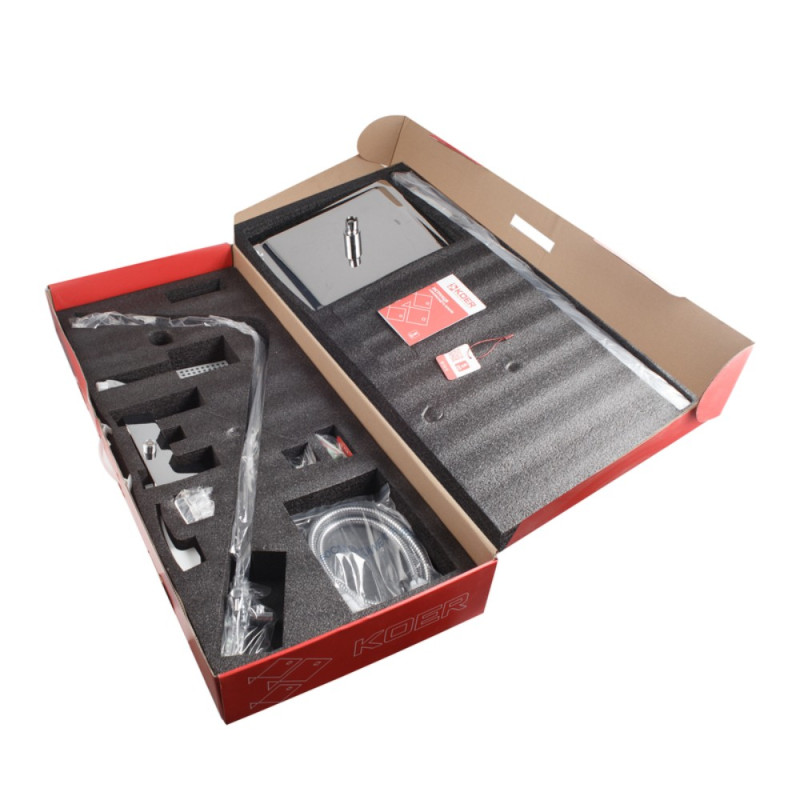 Душевая колонна со смесителем водопад Koer KB-58007-01 (Цвет хром) (KR3462)