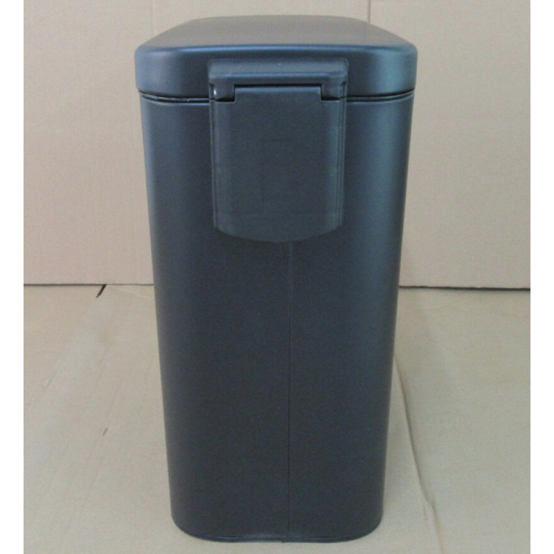 Мусорное ведро с плавным закрытием прямоугольное Mixxus Diverse-TC0312 Black 12л цвет черный (MI7091)