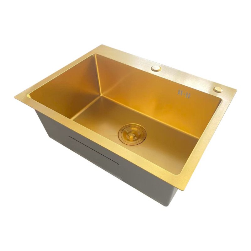 Мойка Mixxus MH5843 Micro Decor Brushed Gold (3.0/0.8) из нерж. стали (цвет матовое золото) (MI8218)