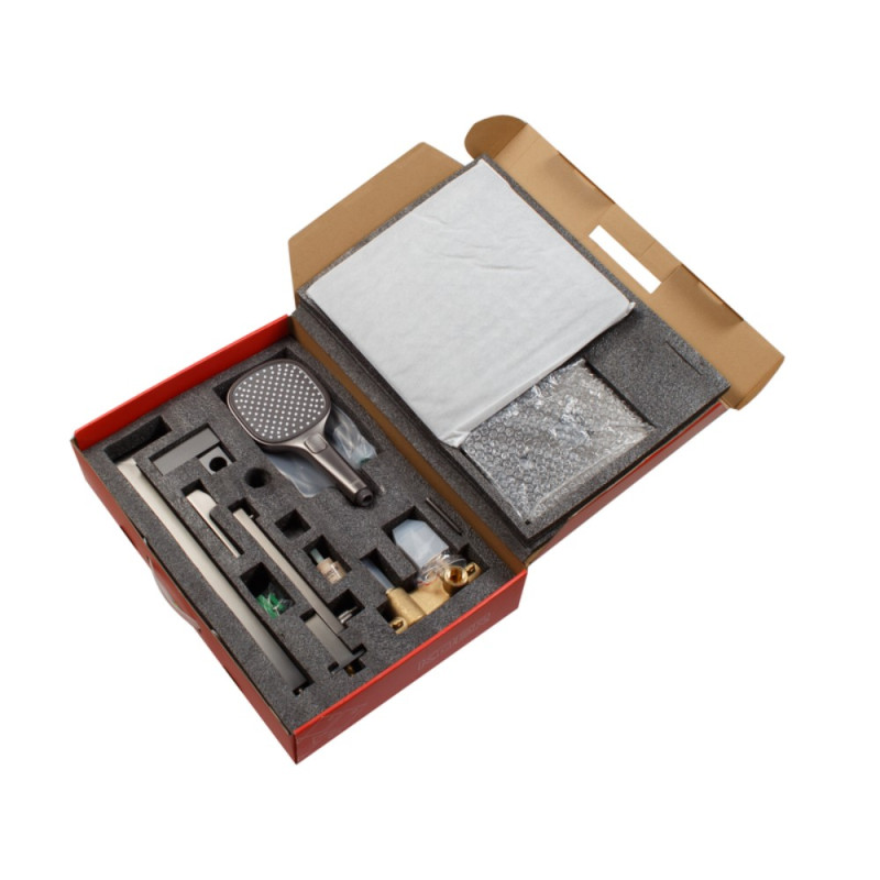 Душевая система встраиваемая Koer KB-66009-07 3 функции (Цвет графит) (KR5991)