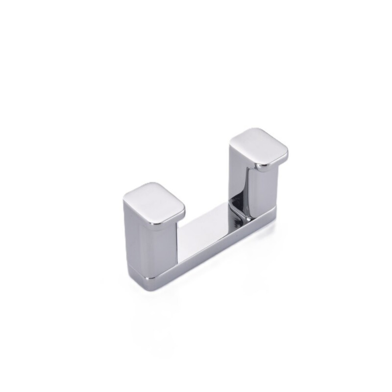 Крючок двойной Koer AS-0101-2-01 цвет хром глянец (KR6157)