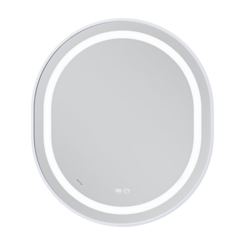 Зеркало Mixxus Premium ELLIPSE MV05-80x70-Reverse WHITE с Led Touch, Anti-fog, димером (3-6,5kK) (MP6645)