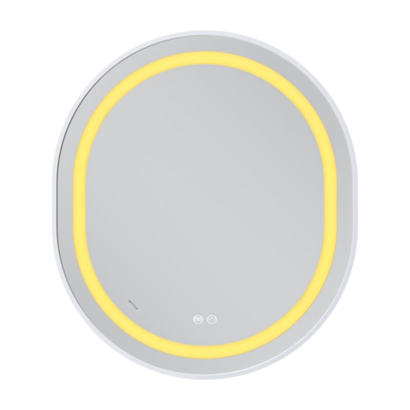 Зеркало Mixxus Premium ELLIPSE MV05-80x70-Reverse WHITE с Led Touch, Anti-fog, димером (3-6,5kK) (MP6645)