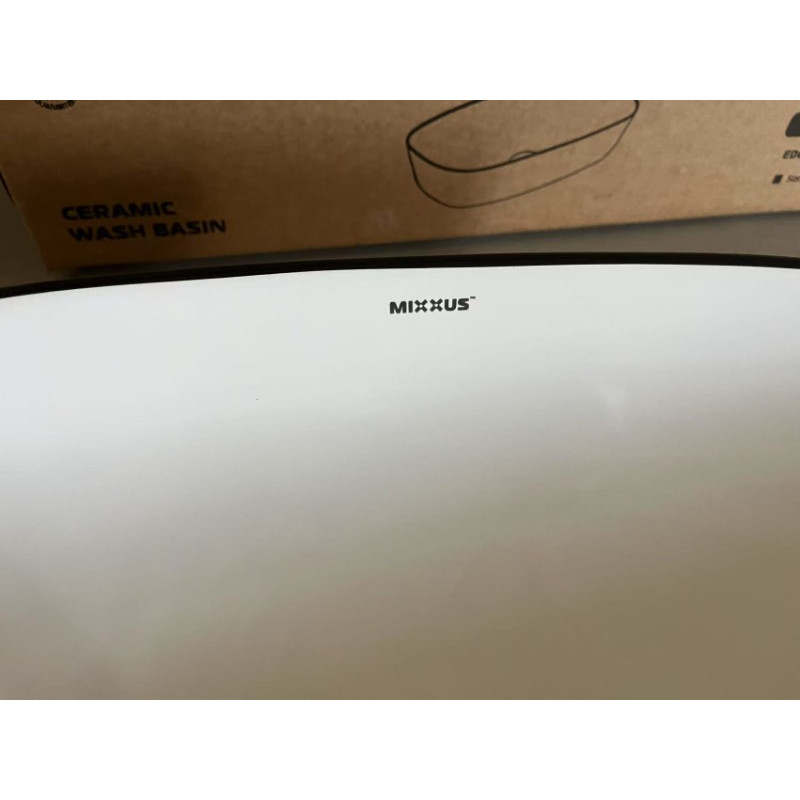 Раковина накладна Mixxus Premium DIVERSE-0111 EDGE BLACK 600х380х140mm (MP6562)