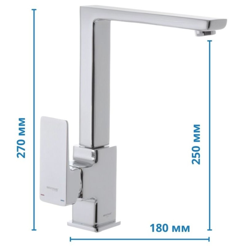 Смеситель для кухни Mixxus Premium Kvadro 017 (MI5804)