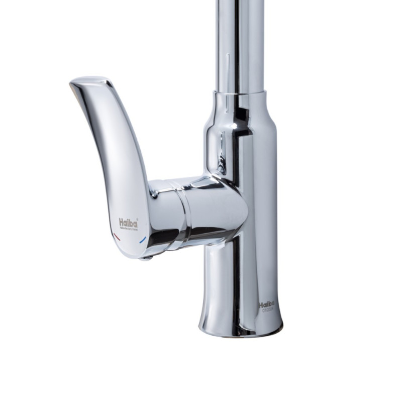 Смеситель для кухни Haiba Bolero 014 с выдвижной лейкой (HB9591)