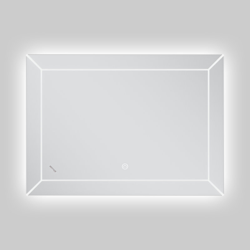Зеркало Mixxus Premium CUBIC MR14-70x50-Reverse с Led Touch, Anti-fog, димером, регулятором яркости (MP6647)