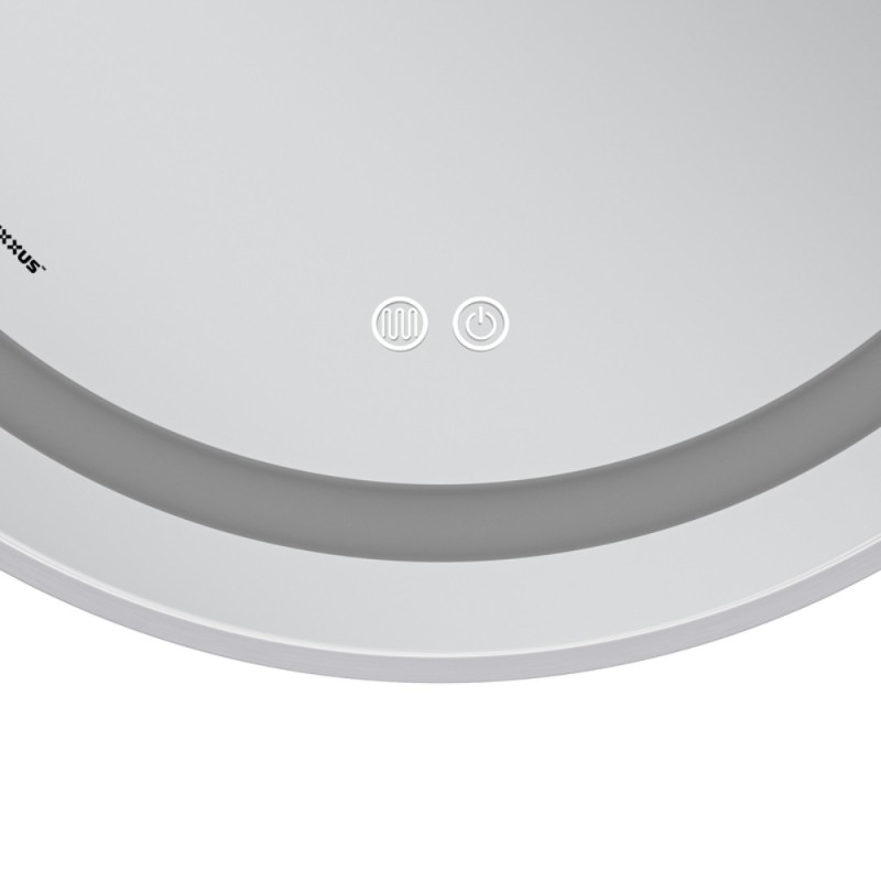 Зеркало Mixxus Premium ELLIPSE MV05-80x70-Reverse WHITE с Led Touch, Anti-fog, димером (3-6,5kK) (MP6645)