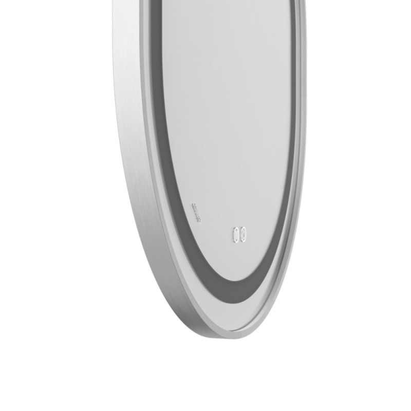 Зеркало Mixxus Premium ELLIPSE MV05-80x70-Reverse WHITE с Led Touch, Anti-fog, димером (3-6,5kK) (MP6645)