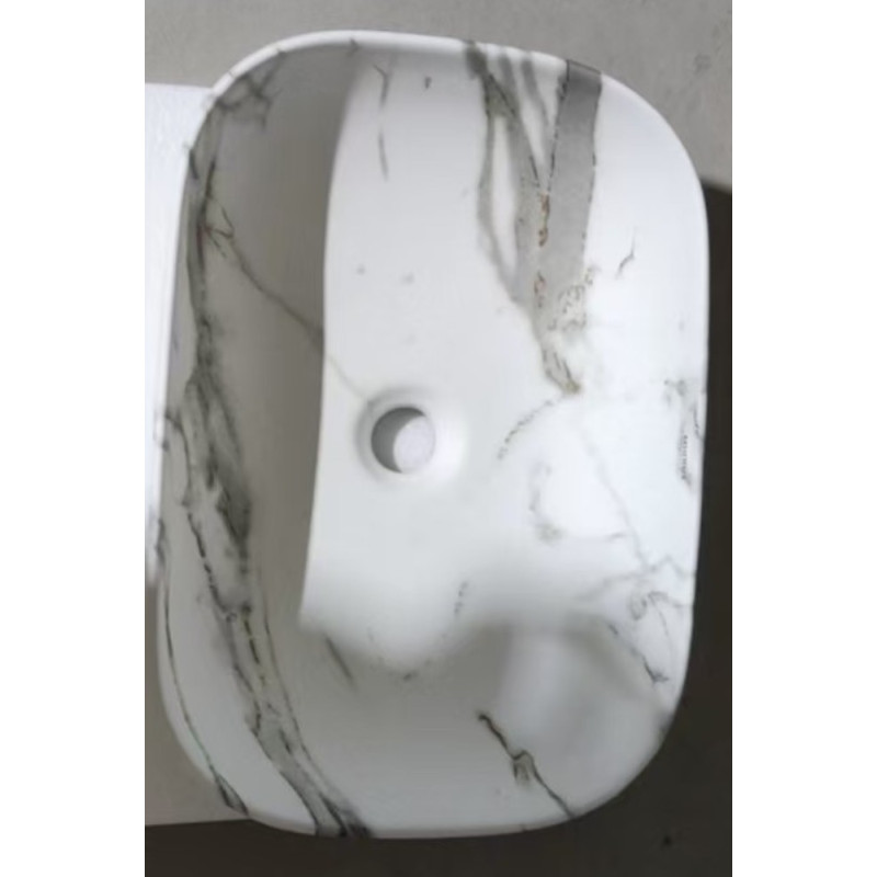 Раковина накладная MIXXUS PREMIUM DIVERSE-0114 MARBLE 455х325х135mm (MP6545)