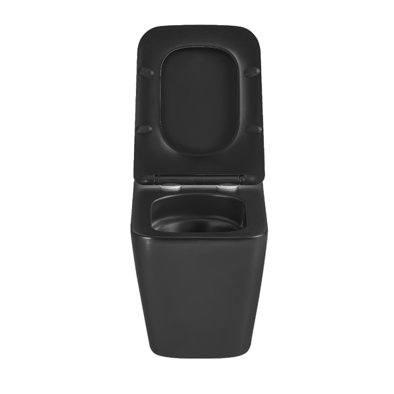 Унитаз подвесной Mixxus Premium QUADRO-0301-T3 BLACK 490х340х360mm, система смыва TORNADO 3.0 (MP6587)