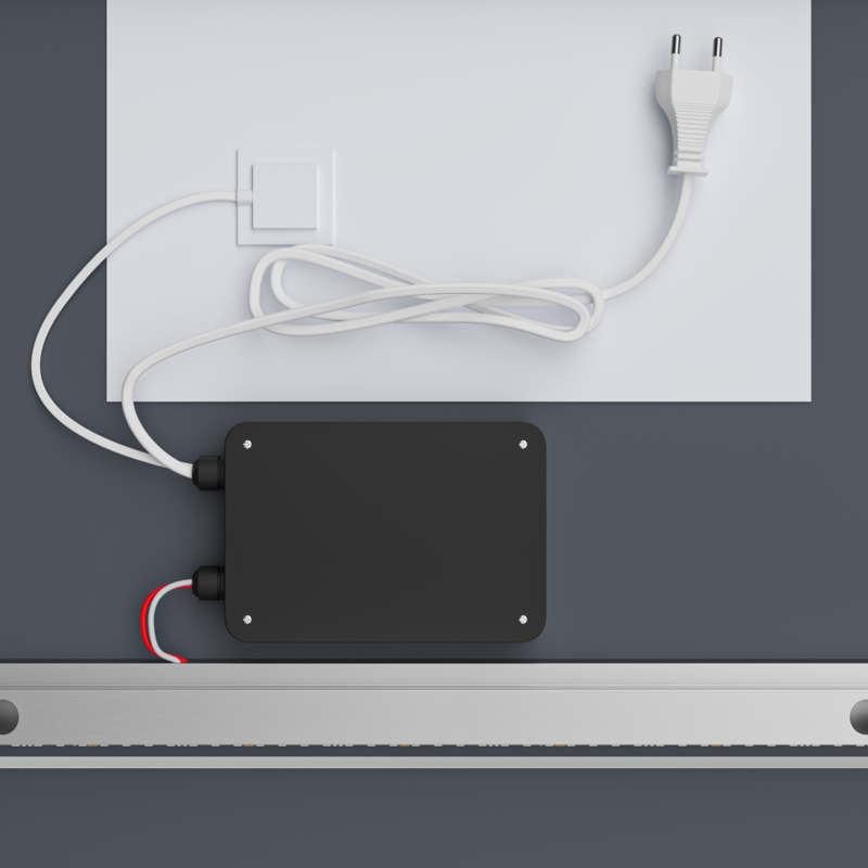 Зеркало Mixxus Premium CUBIC MR14-70x50-Reverse с Led Touch, Anti-fog, димером, регулятором яркости (MP6647)