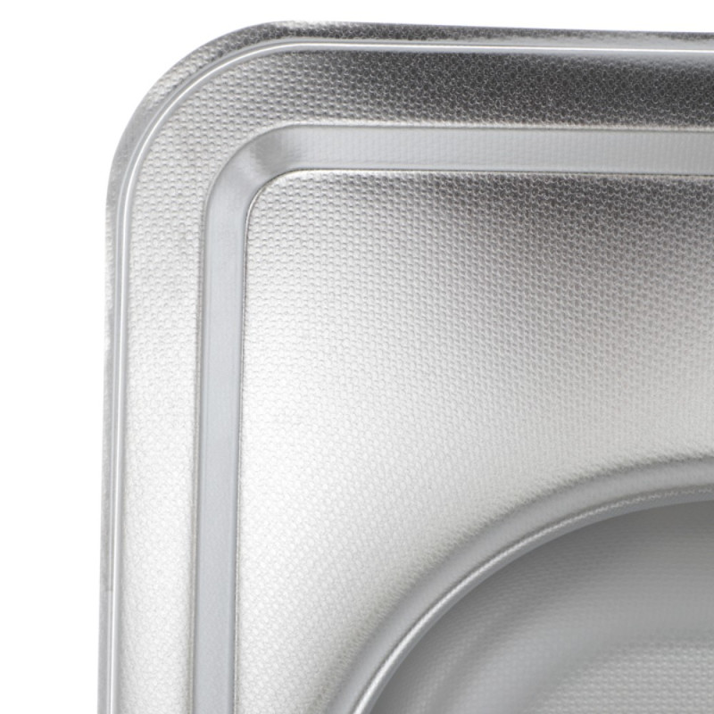 Мойка кухонная Zerix Z4848-06-160D (decor) (ZM0558)