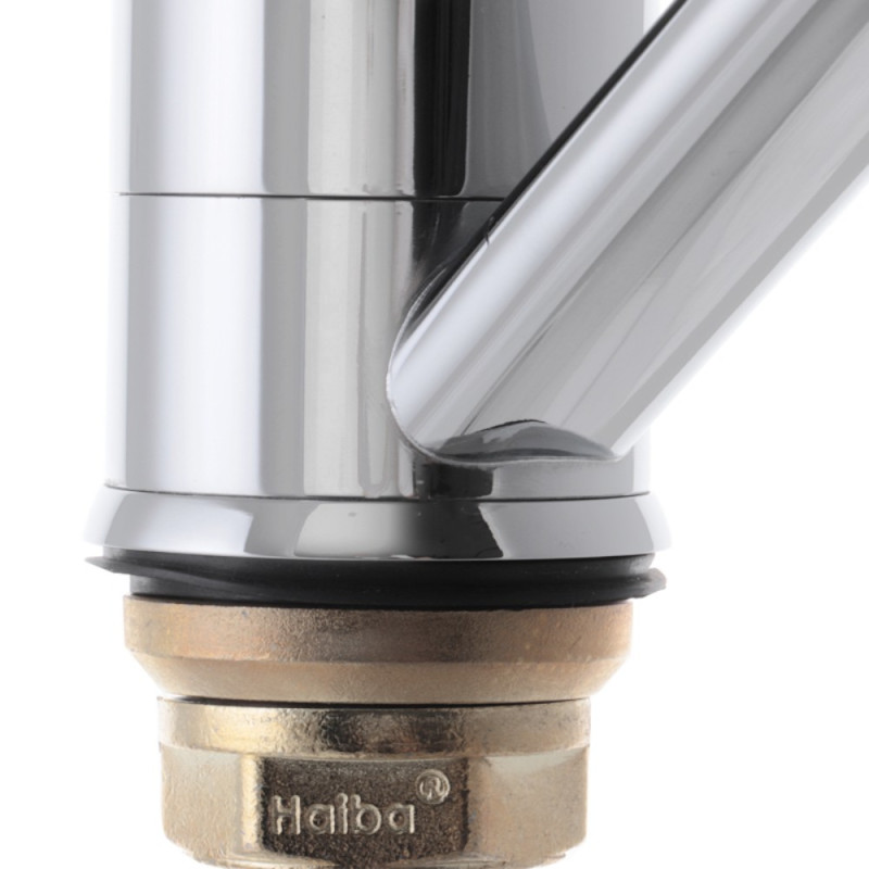 Смеситель для умывальника Haiba Zeon 555 (излив 15 см) (HB0414)