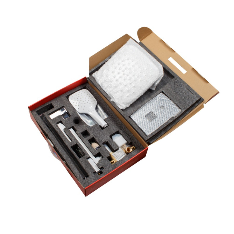Душова система вбудована Koer KB-66009-04 3 функціі (Колір хром+білий) (KR5990)