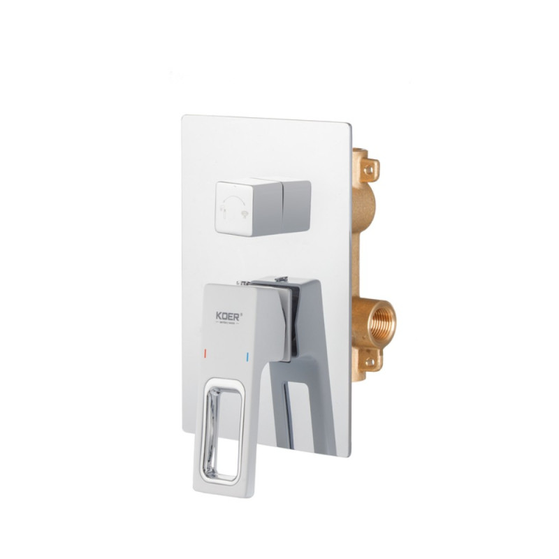 Душова система вбудована Koer KB-66009-04 3 функціі (Колір хром+білий) (KR5990)