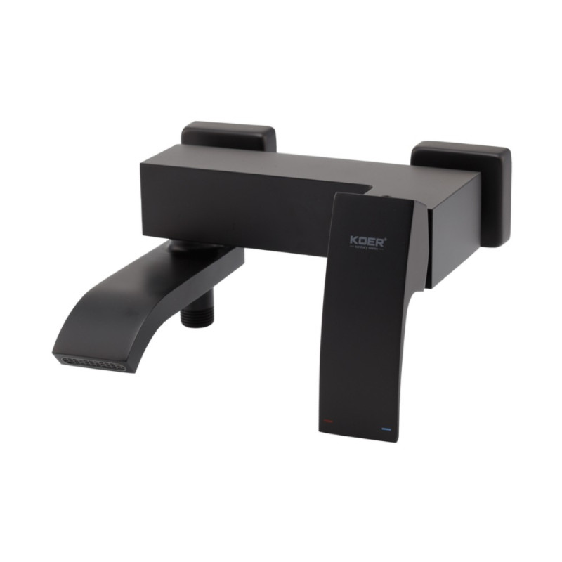Смеситель для ванны с коротким изливом Koer KB-41007-05 (Цвет черный) (KR3455)