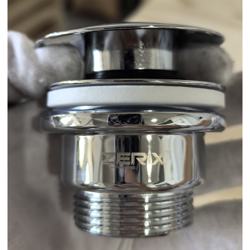Донний клапан для раковини Zerix BV-03 1 1/4''  універсальний (з/без перел) СLICK-СLACK (Колір хром) (ZX6019)