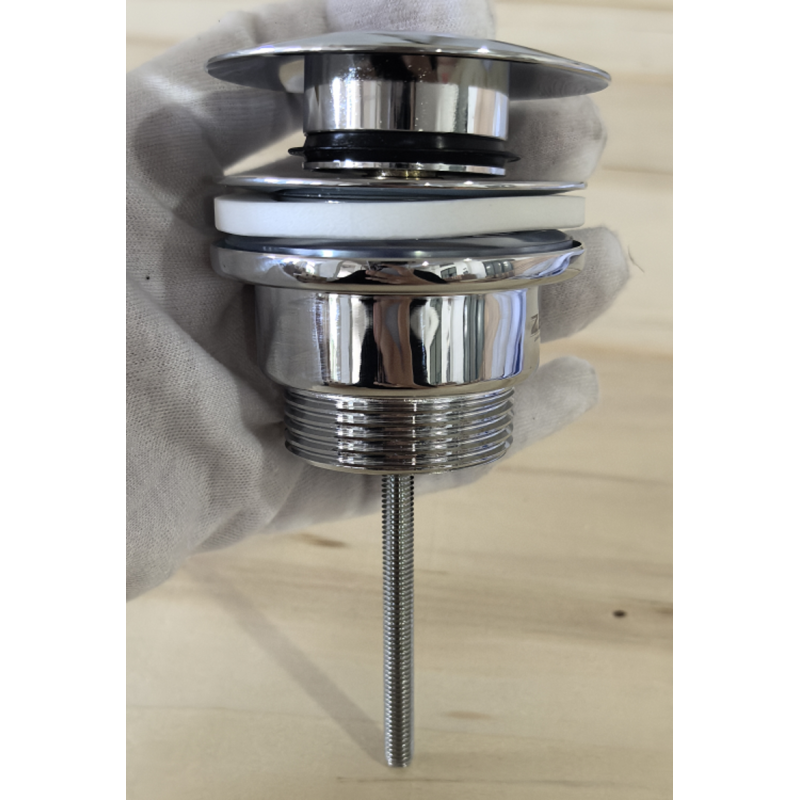 Донний клапан для раковини Zerix BV-03 1 1/4''  універсальний (з/без перел) СLICK-СLACK (Колір хром) (ZX6019)