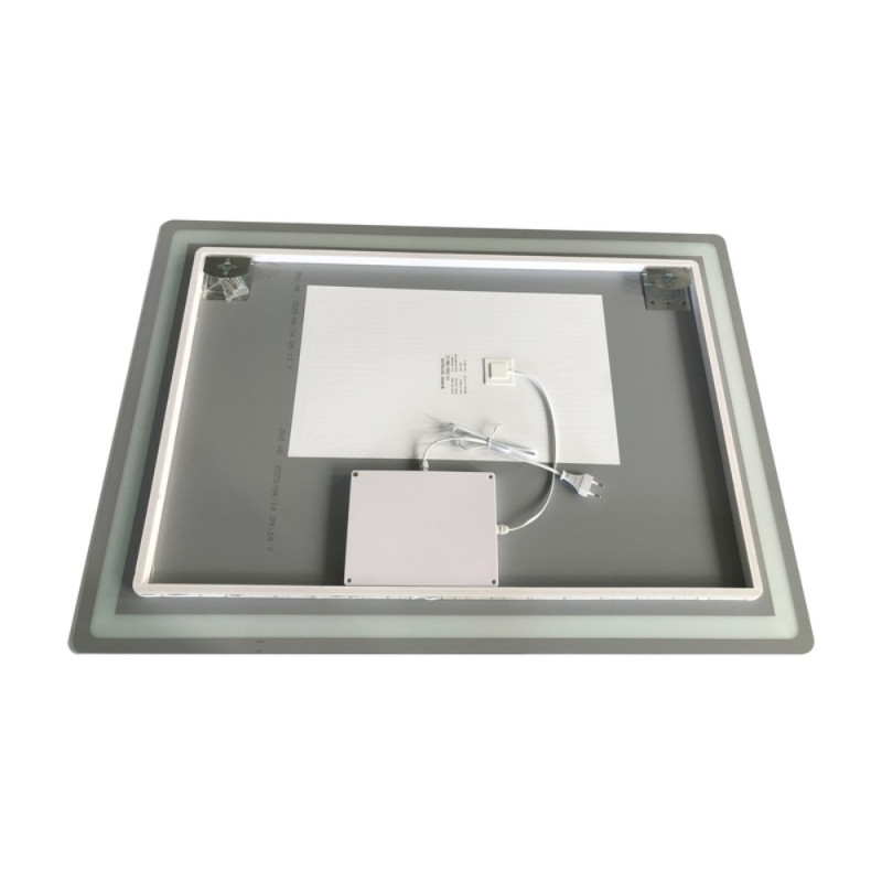 Дзеркало Zerix Mirra MR05-100x70 з LED Touch, Anti-fog, димером, регулятором яскравості (ZX6060)