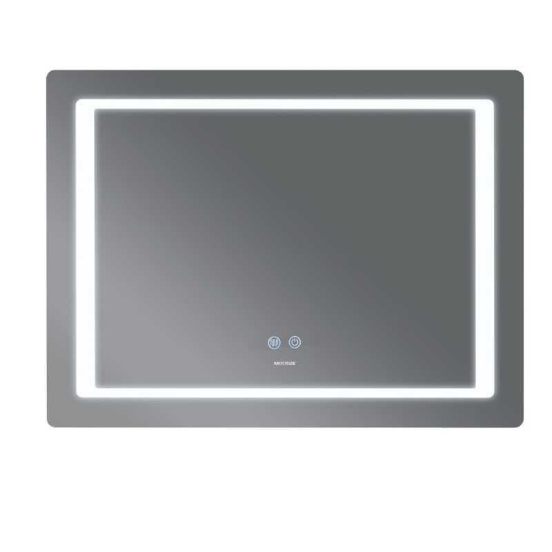 Зеркало Mixxus STYLE MR13-80x60-Reverse с Led Touch, Anti-fog, димером, регулятором яркости (MI6666)