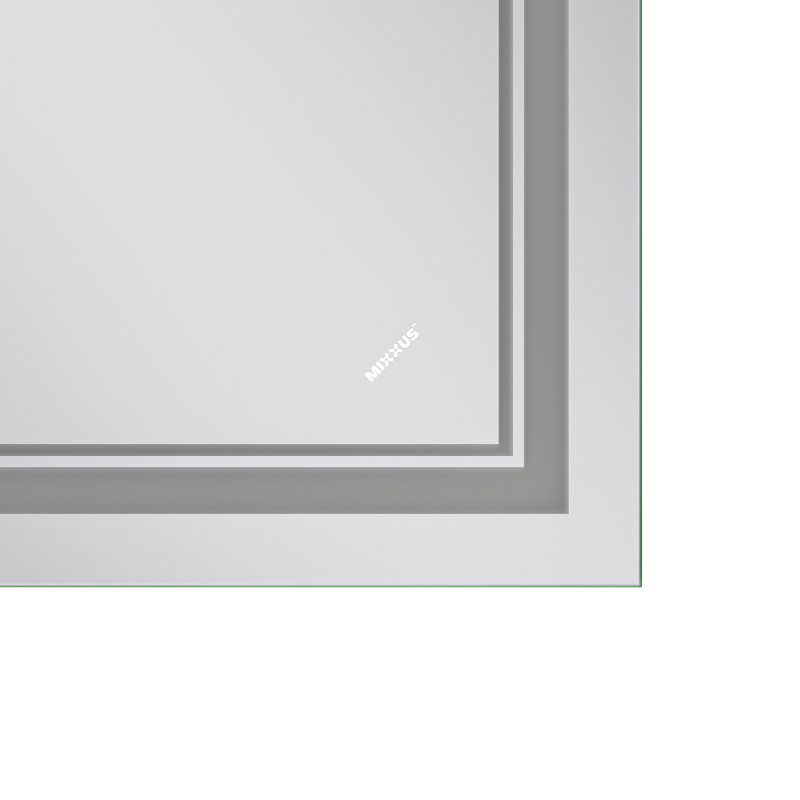 Зеркало Mixxus Premium QUADRO MR20-50x80-Reverse с Led Touch, Anti-fog, димером, регулятором яркости (MP6620)