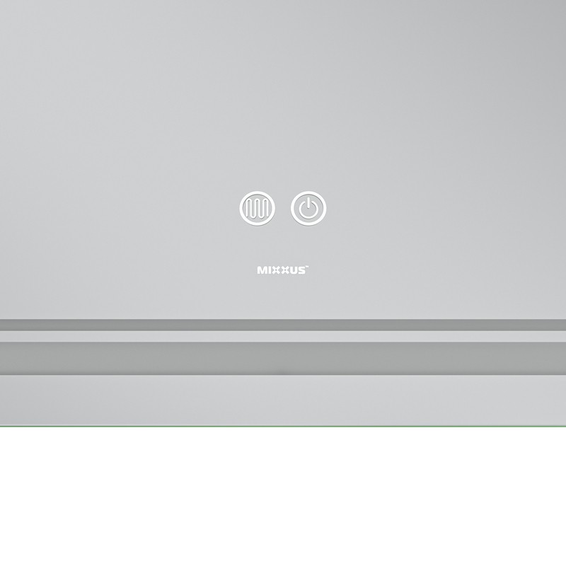 Дзеркало Mixxus Premium QUADRO MR20-100x70 з Led Touch, Anti-fog, димером, регулятором яскравості, лінзою (MP6622)