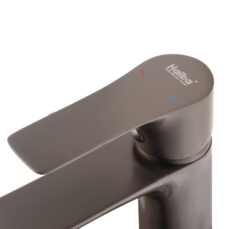 Смеситель для умывальника Haiba Milano 001 Graphite (HB4033)