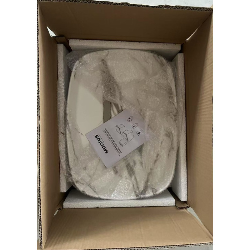 Раковина накладная Mixxus Premium BEVEL-0102 MARBLE 495х370х135mm (MP6519)